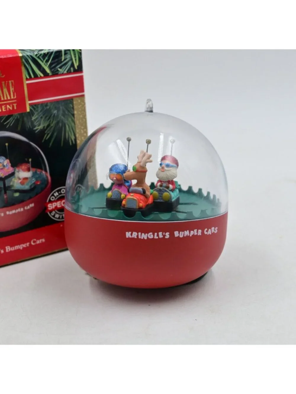 Hallmark Keepsake Kringles Bumper Cars Ornament Vintage 1991